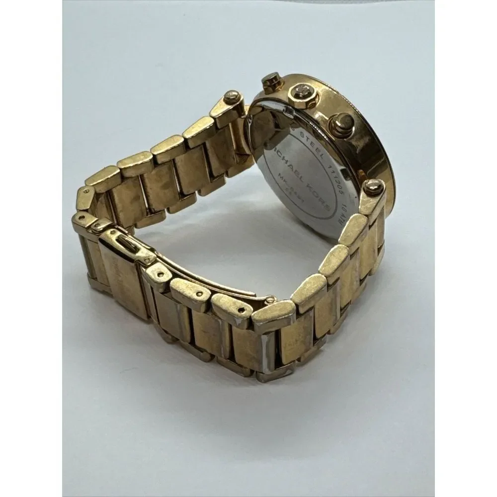 Michael Kors Parker MK5491 Women's Gold Stainless Steel Analog Dial Watch JNA458